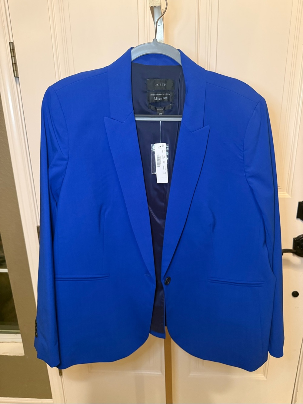 J. Crew Women’s Royal Blue Single-Button Blazer